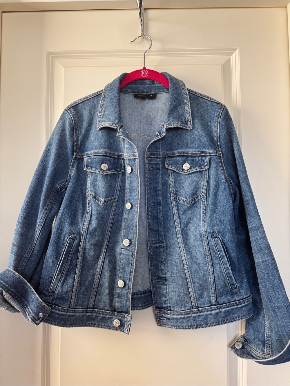 Talbots Medium Wash Denim Jean Jacket - Blue Like New